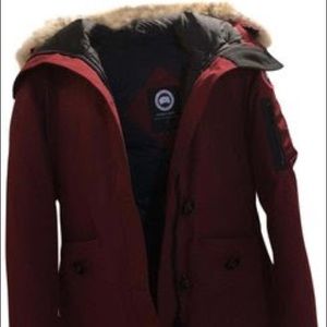 Canada Goose montebello parka in Red. Worn TWICE